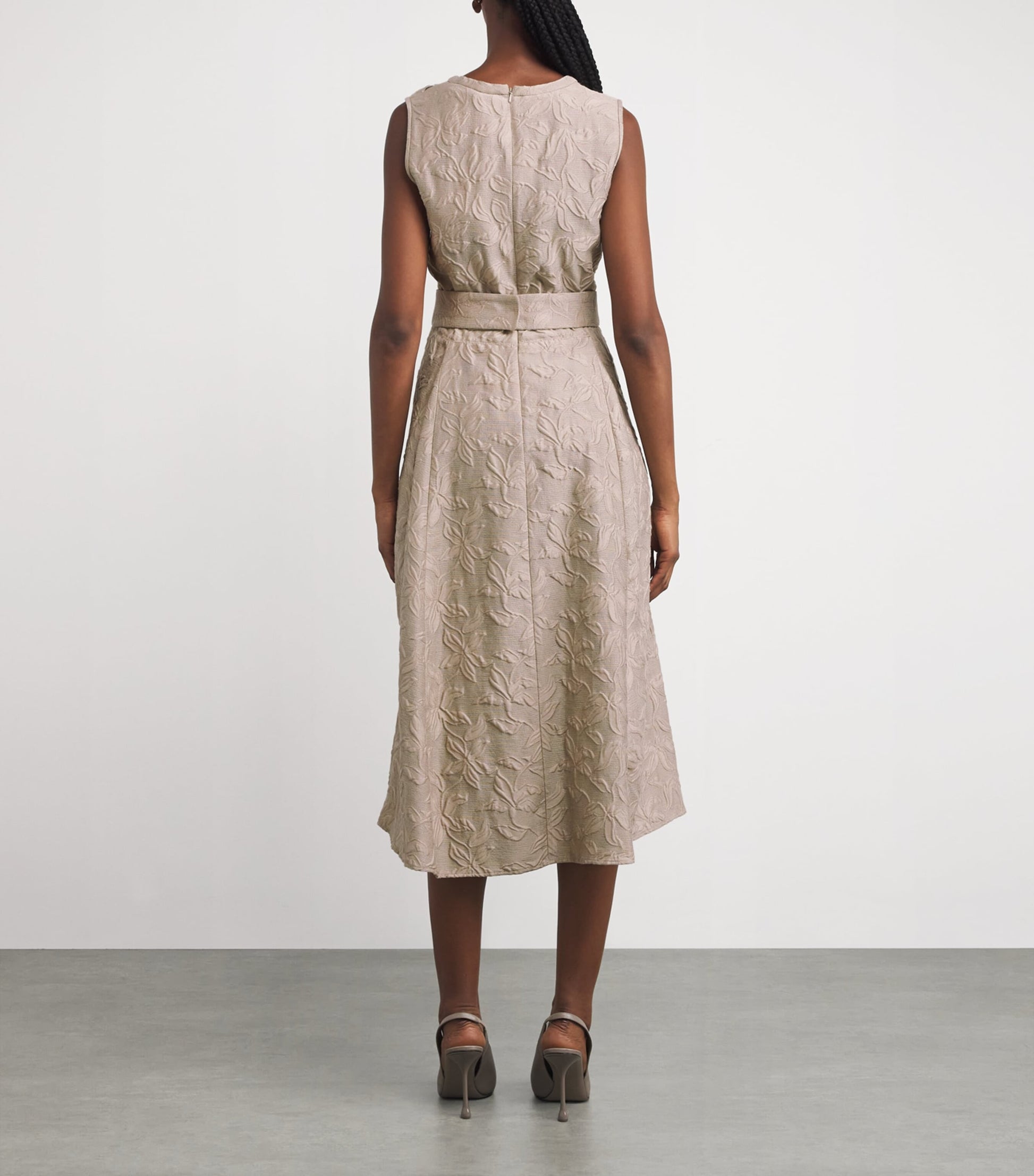 Max Mara Cotton-Blend Floral Dress