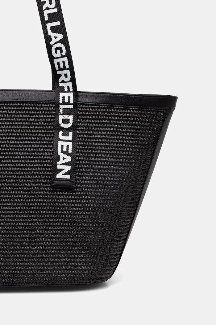 Karl Lagerfeld Jeans kadın örgü alışveriş çantası