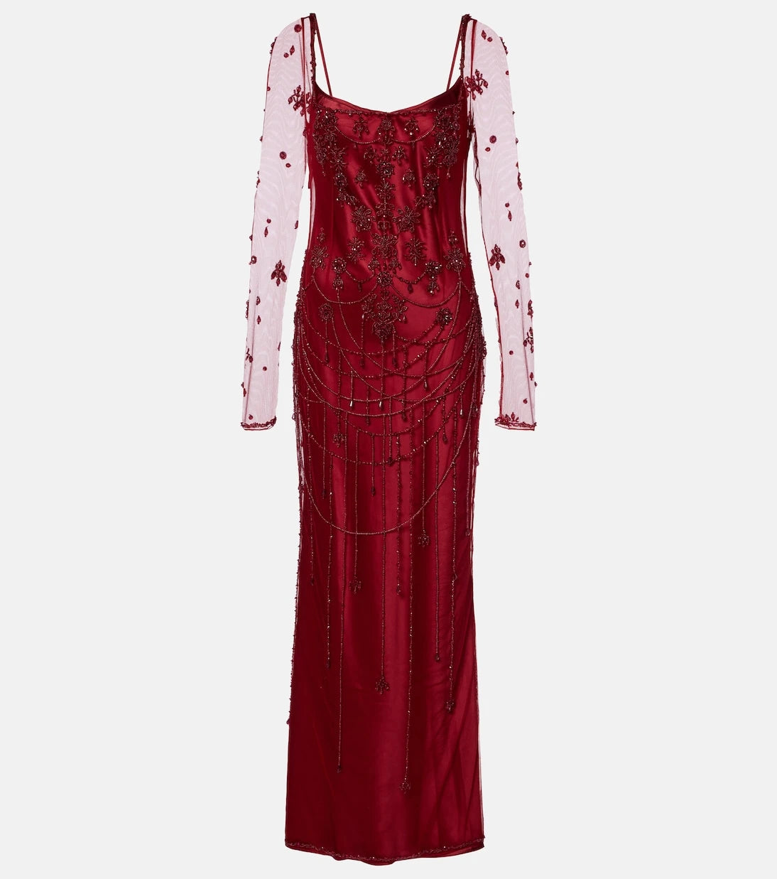 Clio Peppiatt - Chandelier embellished tulle gown