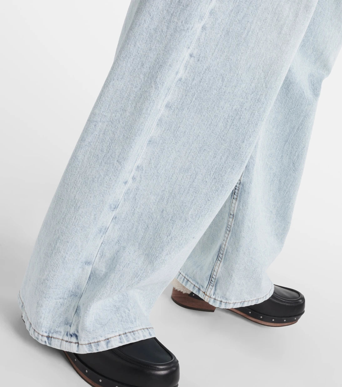 Brunello Cucinelli - High-rise wide-leg jeans