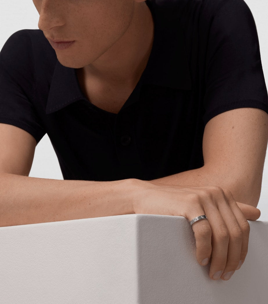 Cartier White Gold and Diamond LOVE Wedding Band