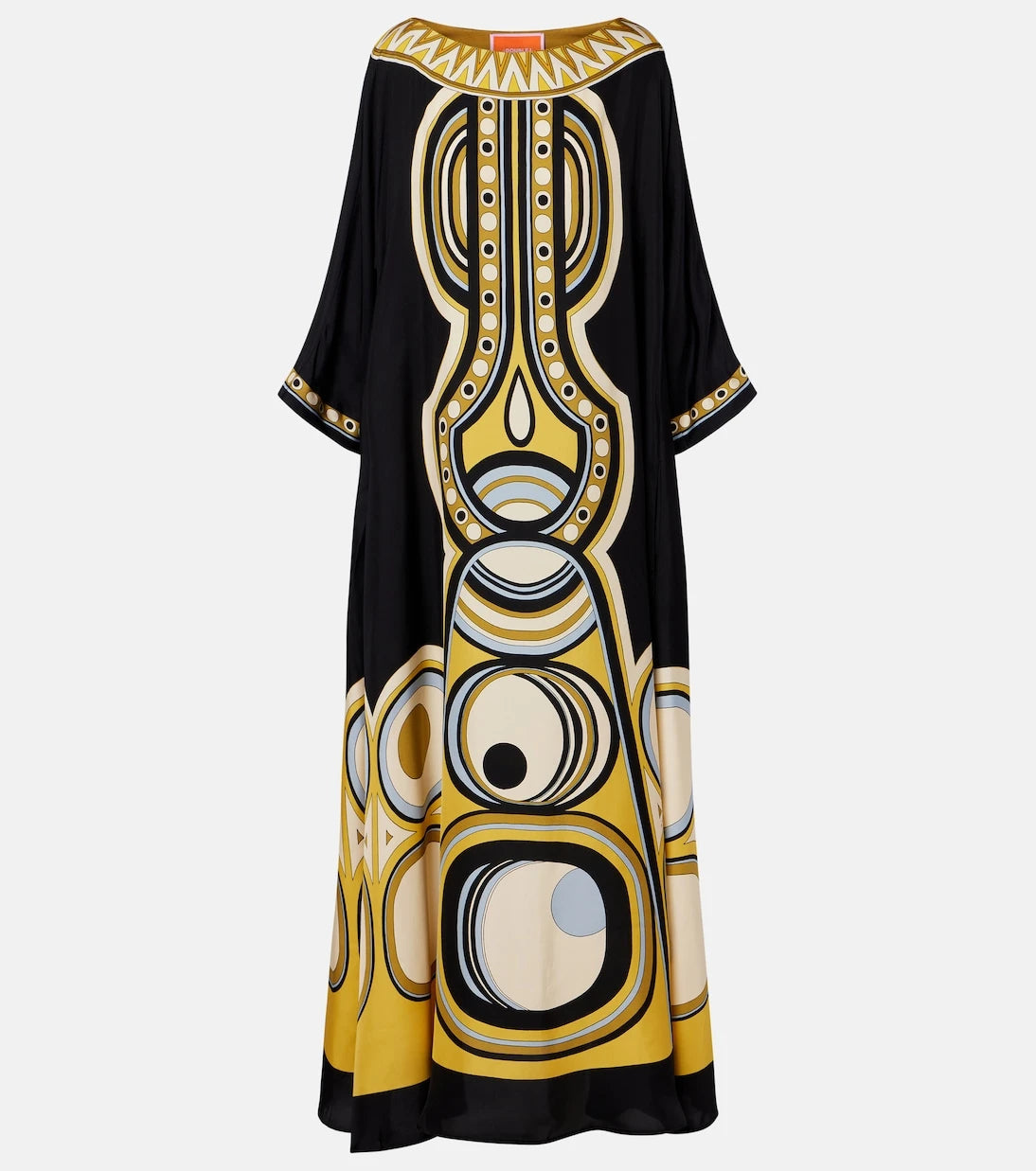 La DoubleJ - Muumuu printed silk twill maxi dress