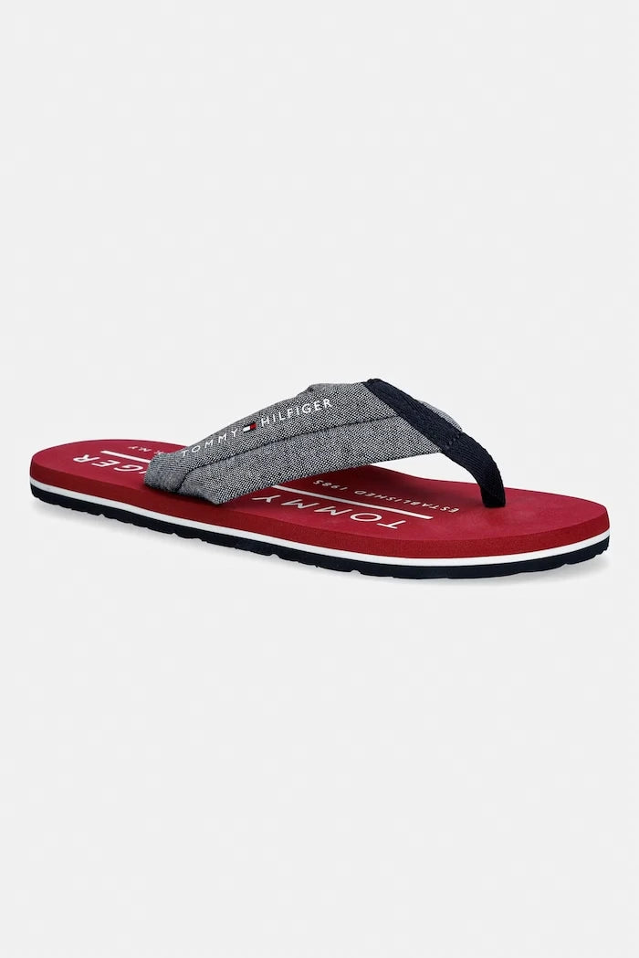 Tommy Hilfiger джапанки мъжки HILFIGER CHAMBRAY BEACH SANDAL