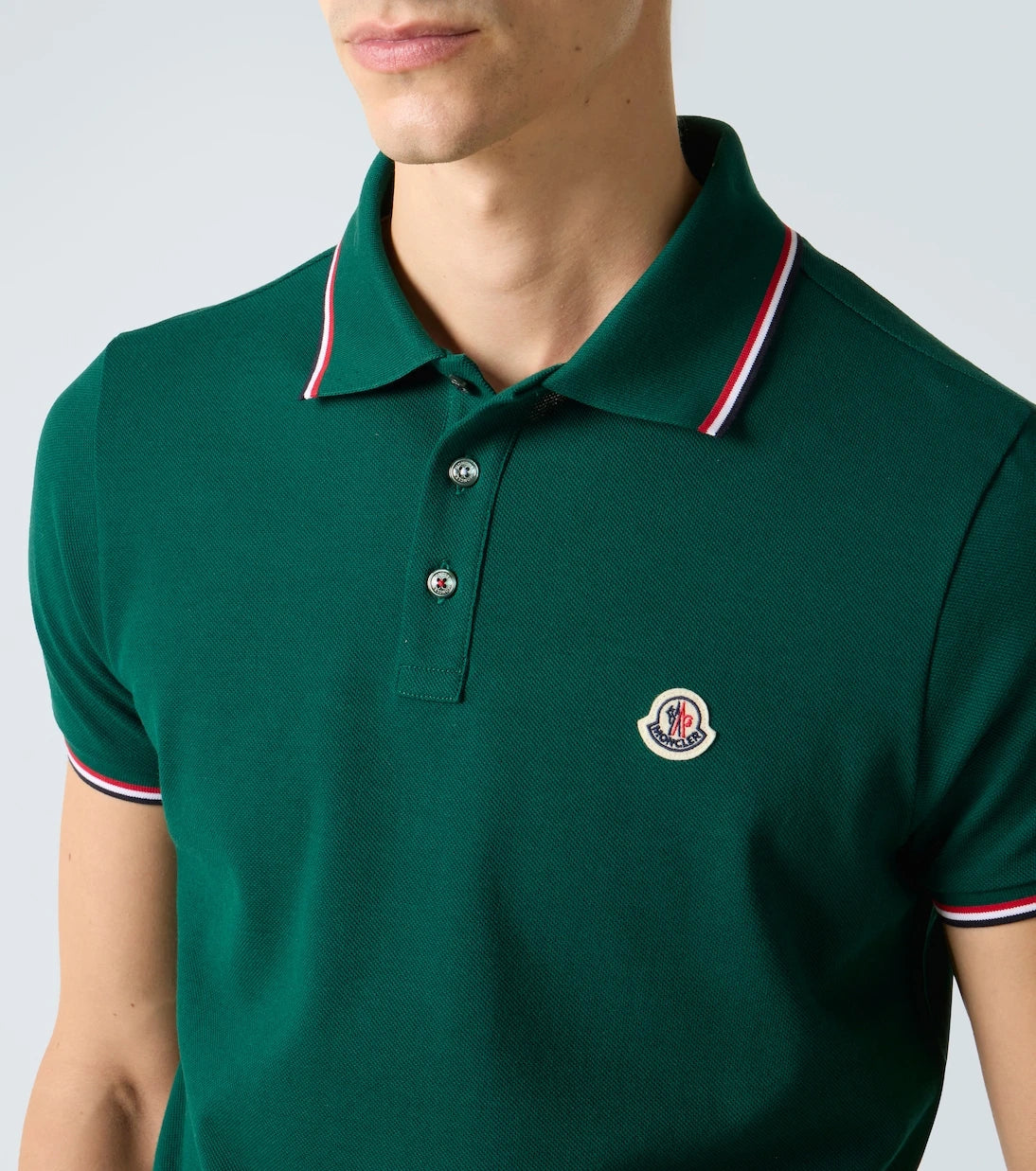 Moncler - Logo cotton piqué polo shirt
