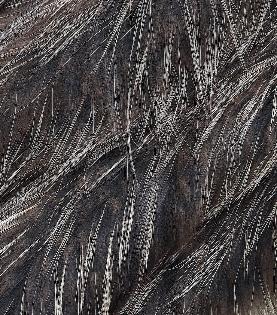 Yves Salomon Beige Fox Fur Coat