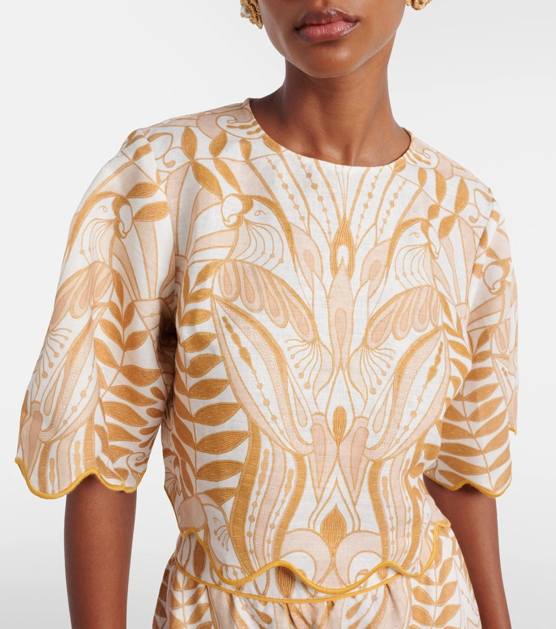 Farm Rio - Printed linen top