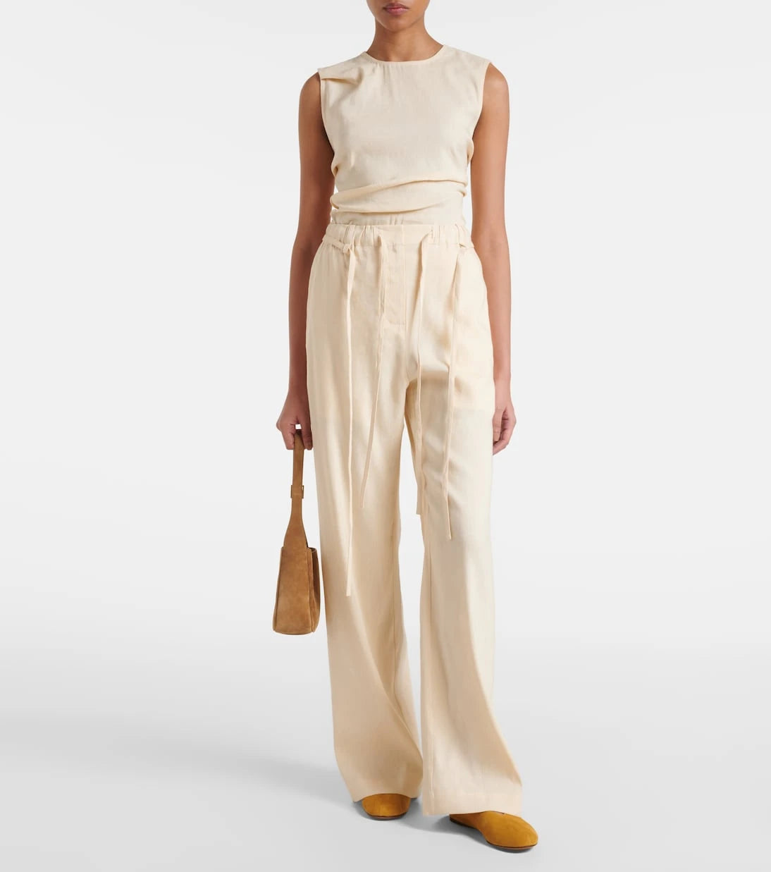 Proenza Schouler - White Label Magnus linen-blend straight pants