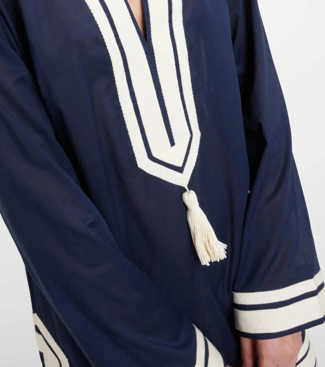 Tory Burch - Tasseled cotton tunic