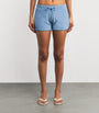 Hunza G Blue Cotton Terry Towelling Shorts