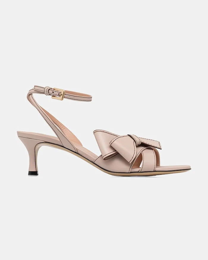 Pollini сандали с тънък ток от кожа