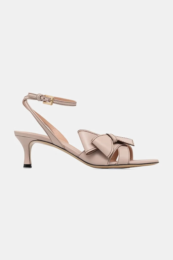 Pollini сандали с тънък ток от кожа