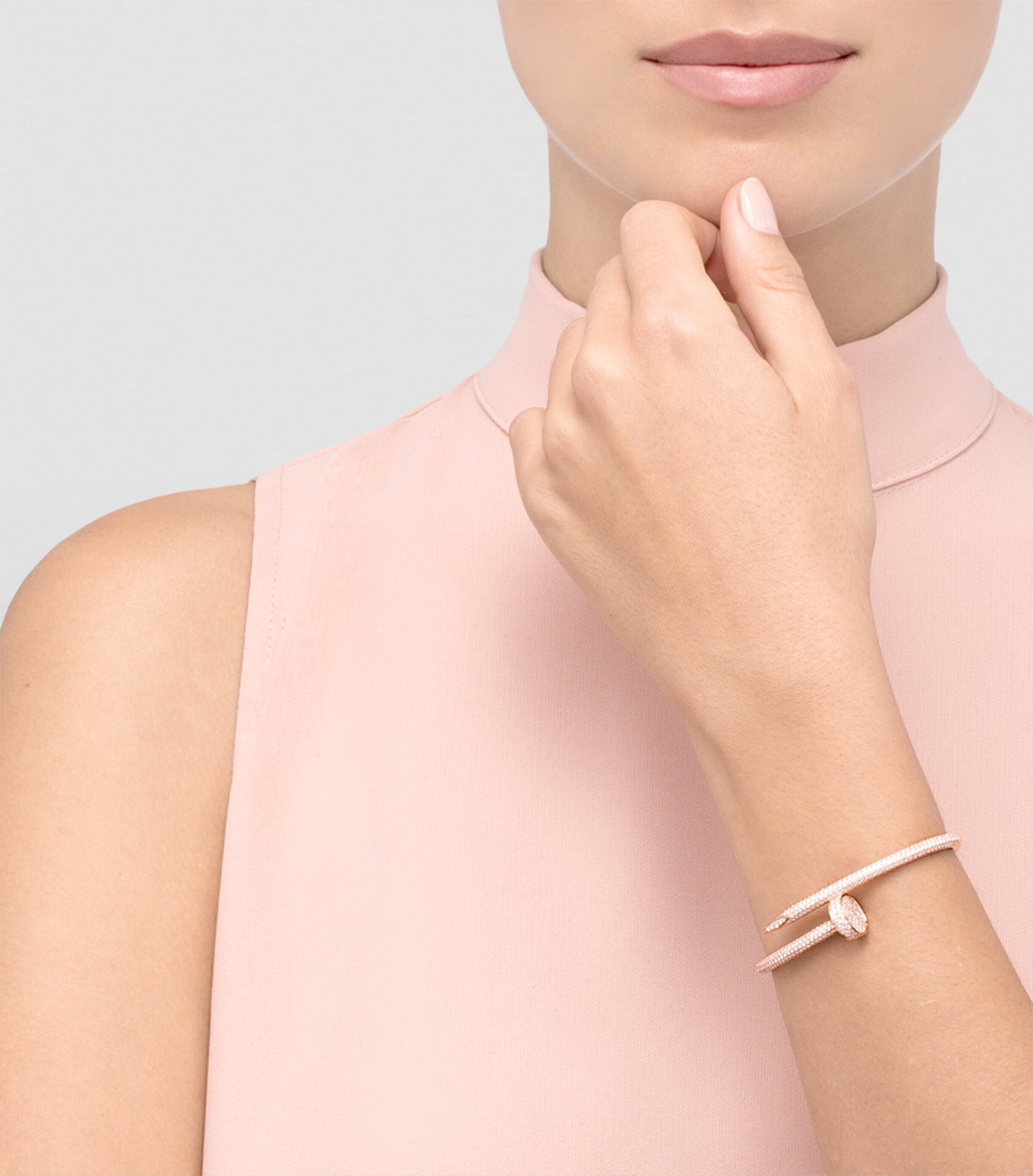 Rose Gold and Diamond Juste un Clou Bracelet