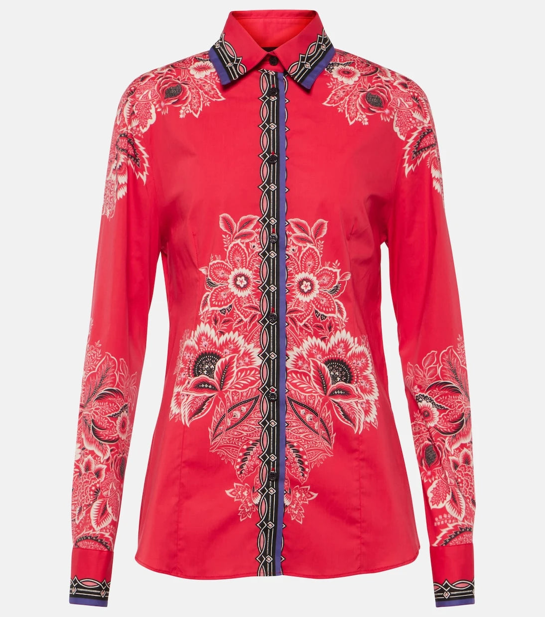 Etro - Floral cotton-blend shirt