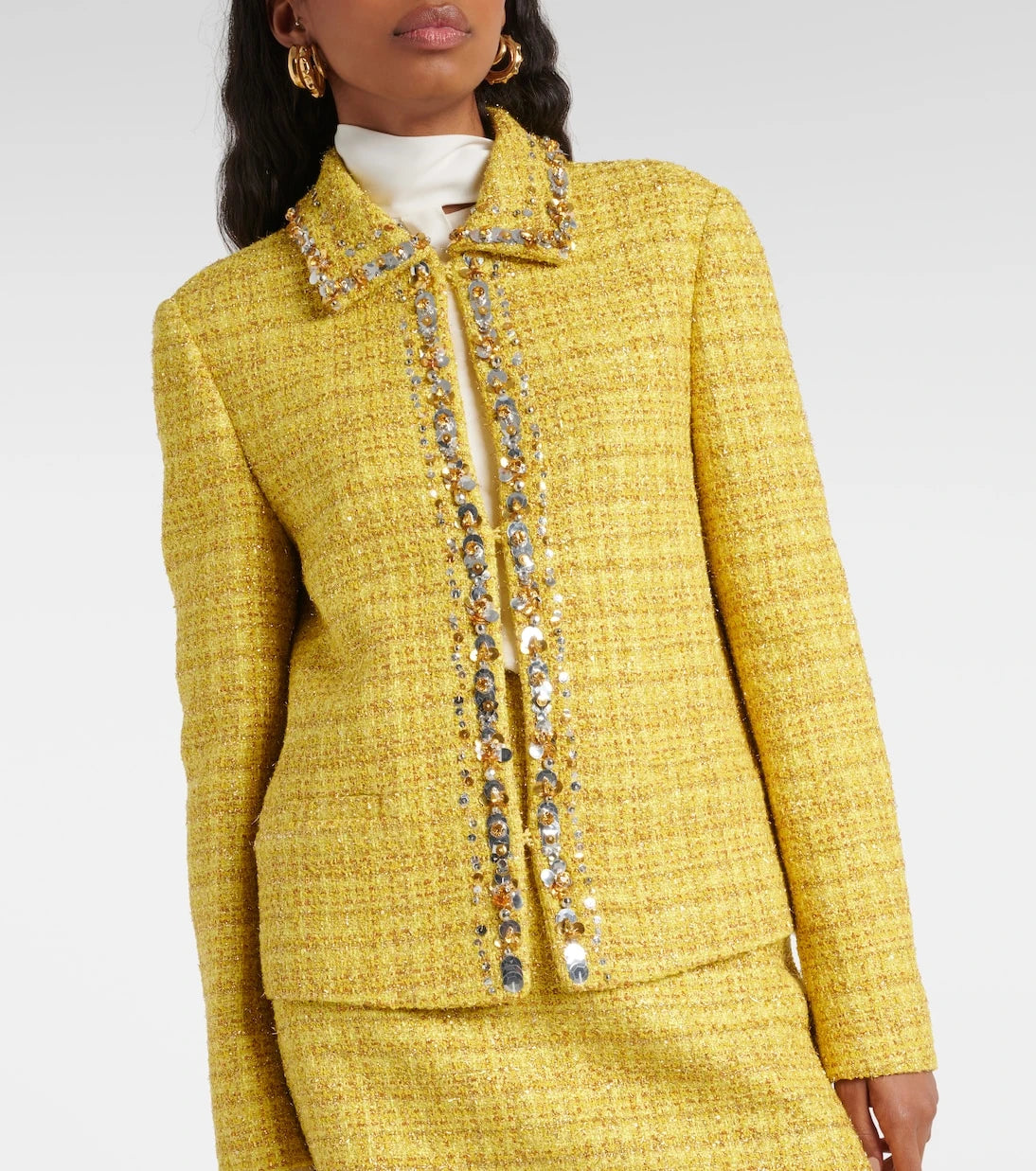Valentino - Embellished tweed jacket