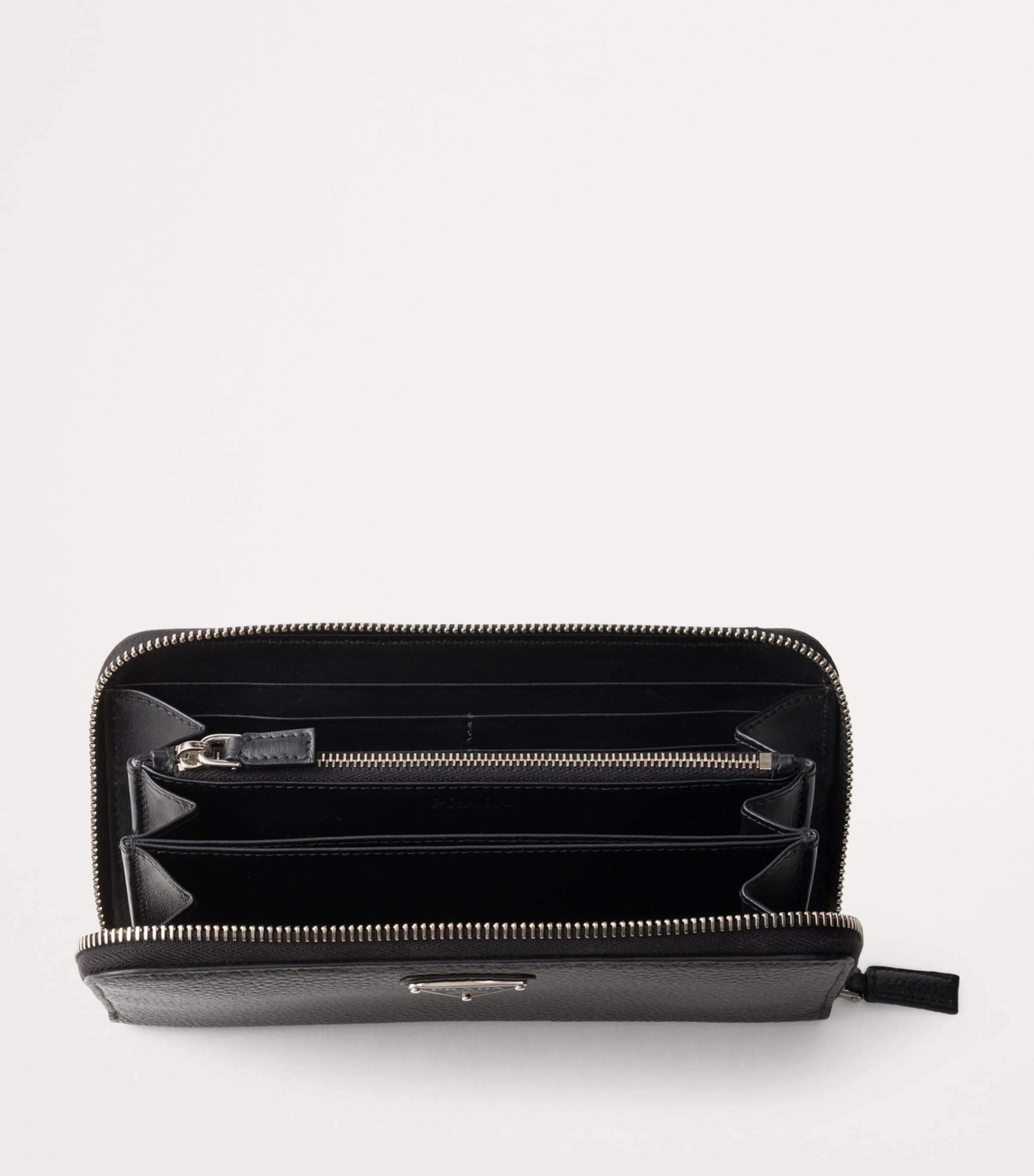 Prada Leather Zip-Around Wallet