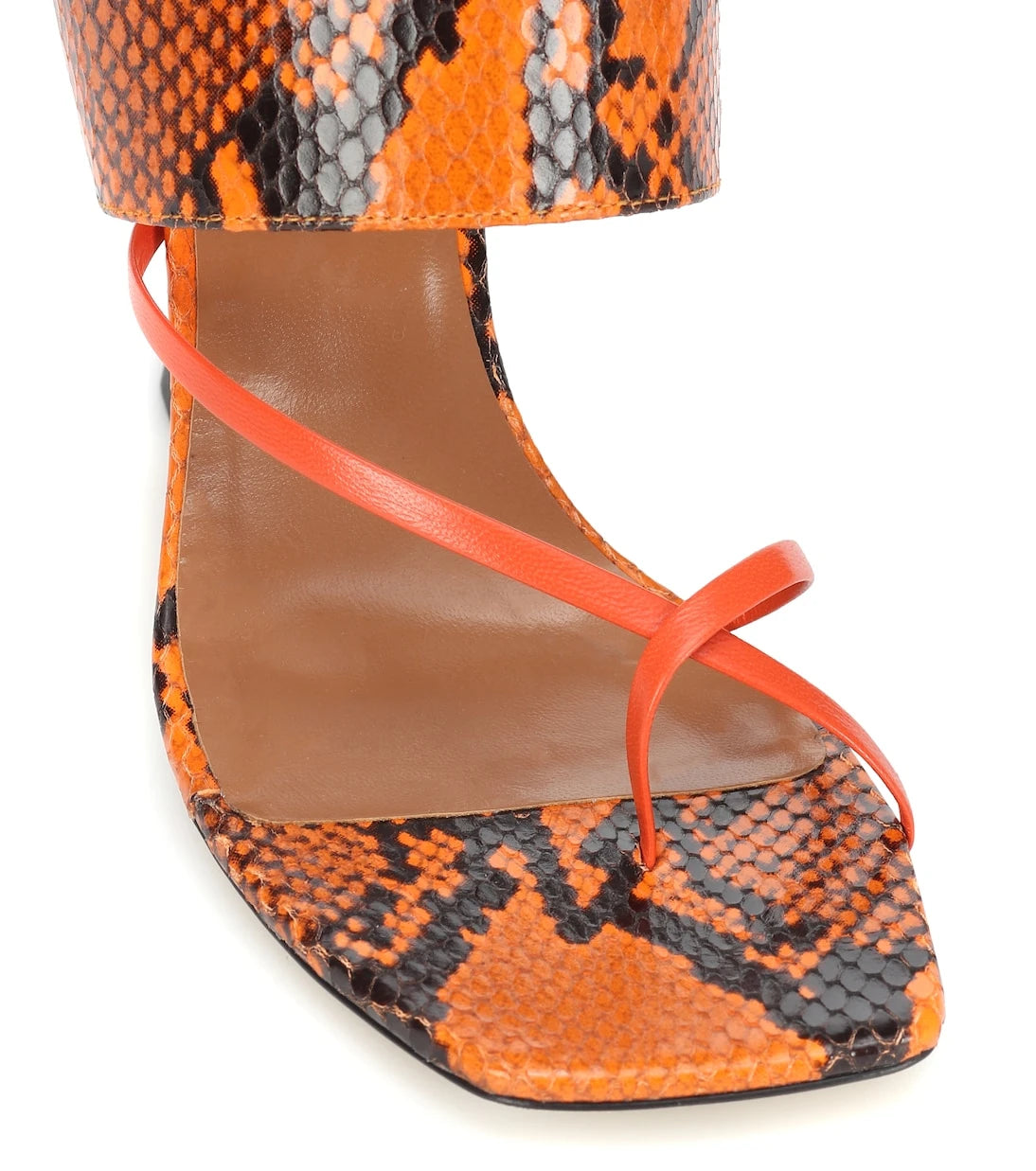 Paris Texas - Snake-effect-leather sandals