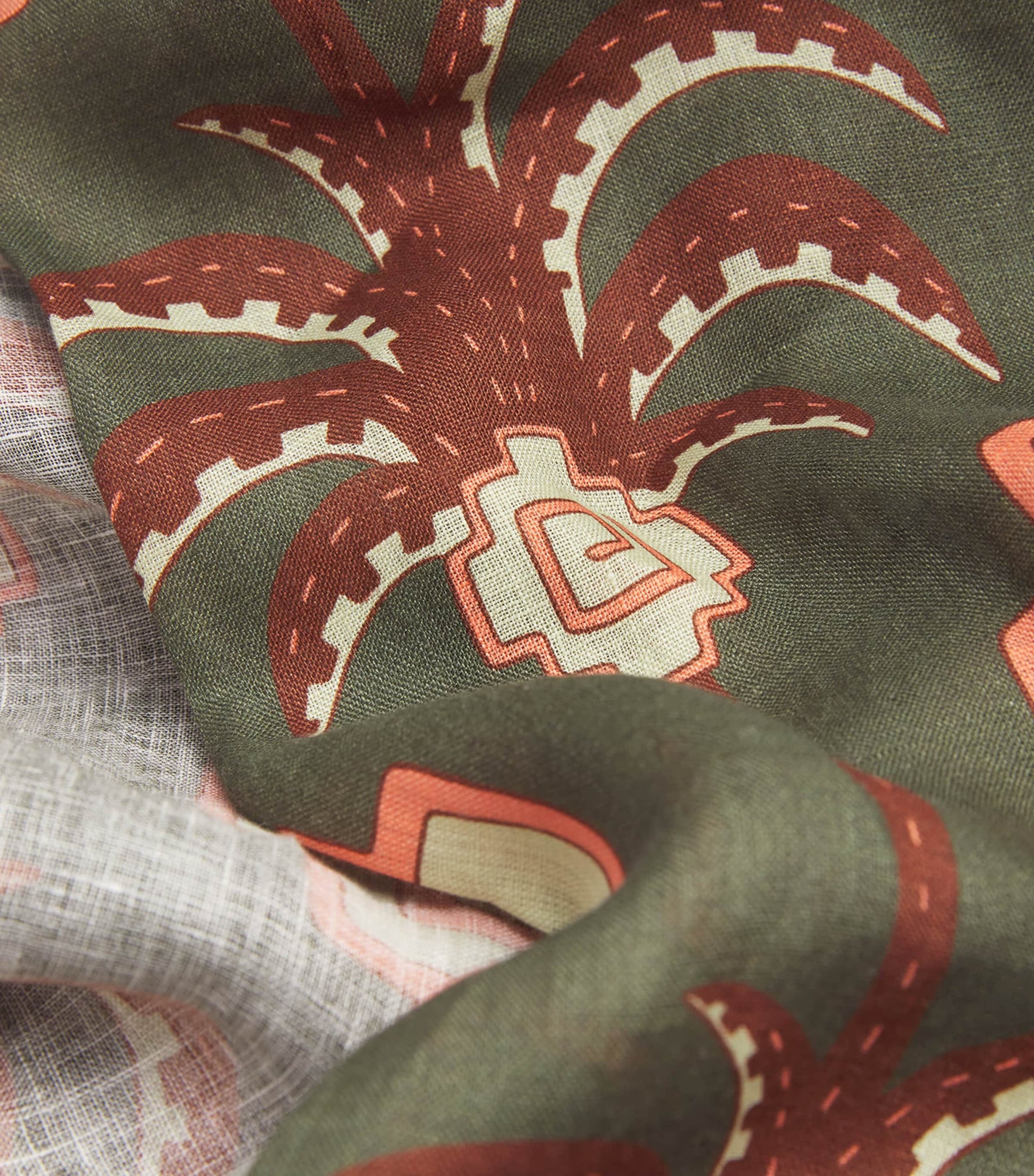 Johanna Ortiz Green Amazon Echoes Midi Skirt