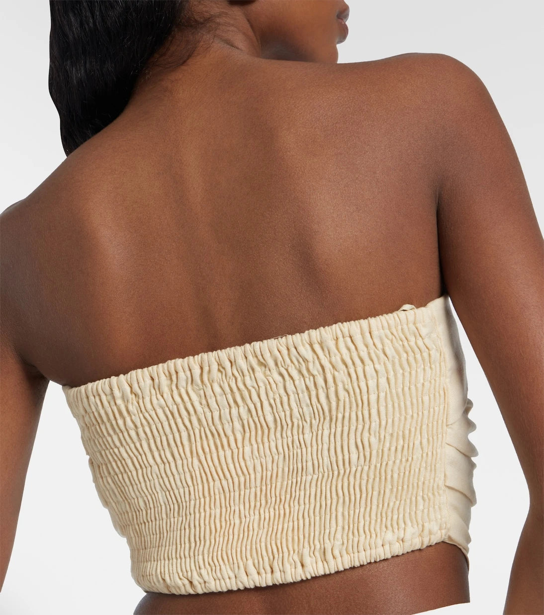 Faithfull - Antibes strapless linen top