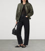 Green Quilted Alii Bomber Jacket