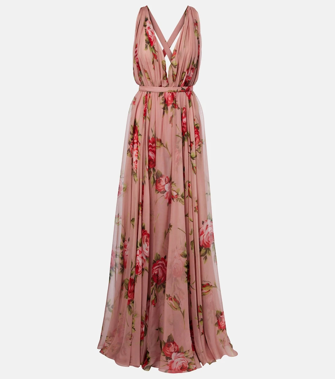 Dolce&Gabbana - Floral silk chiffon gown