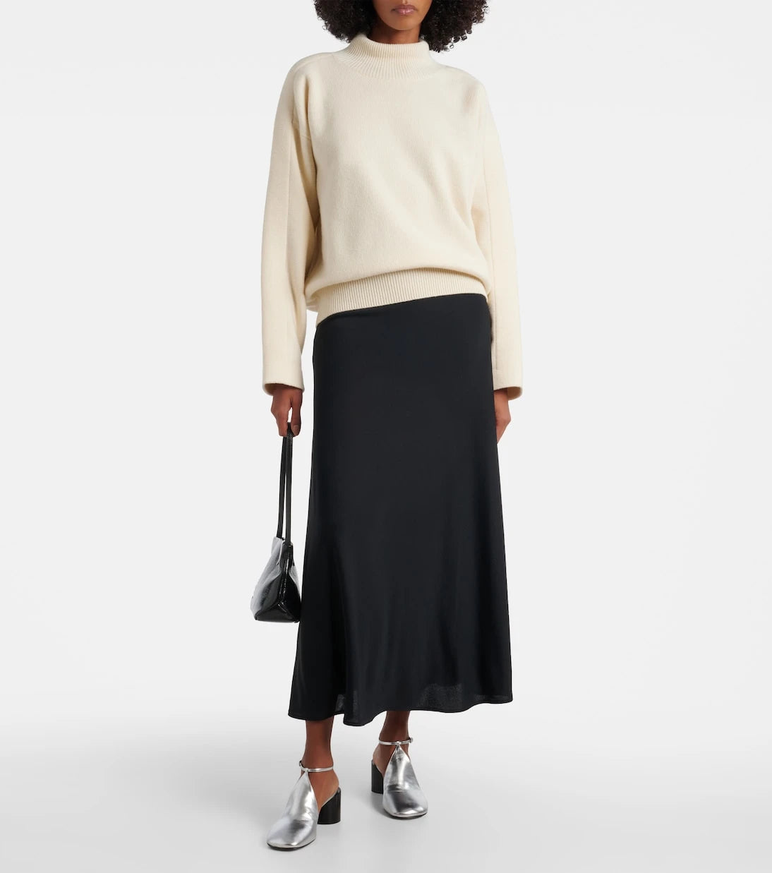Jil Sander - Metallic leather pumps