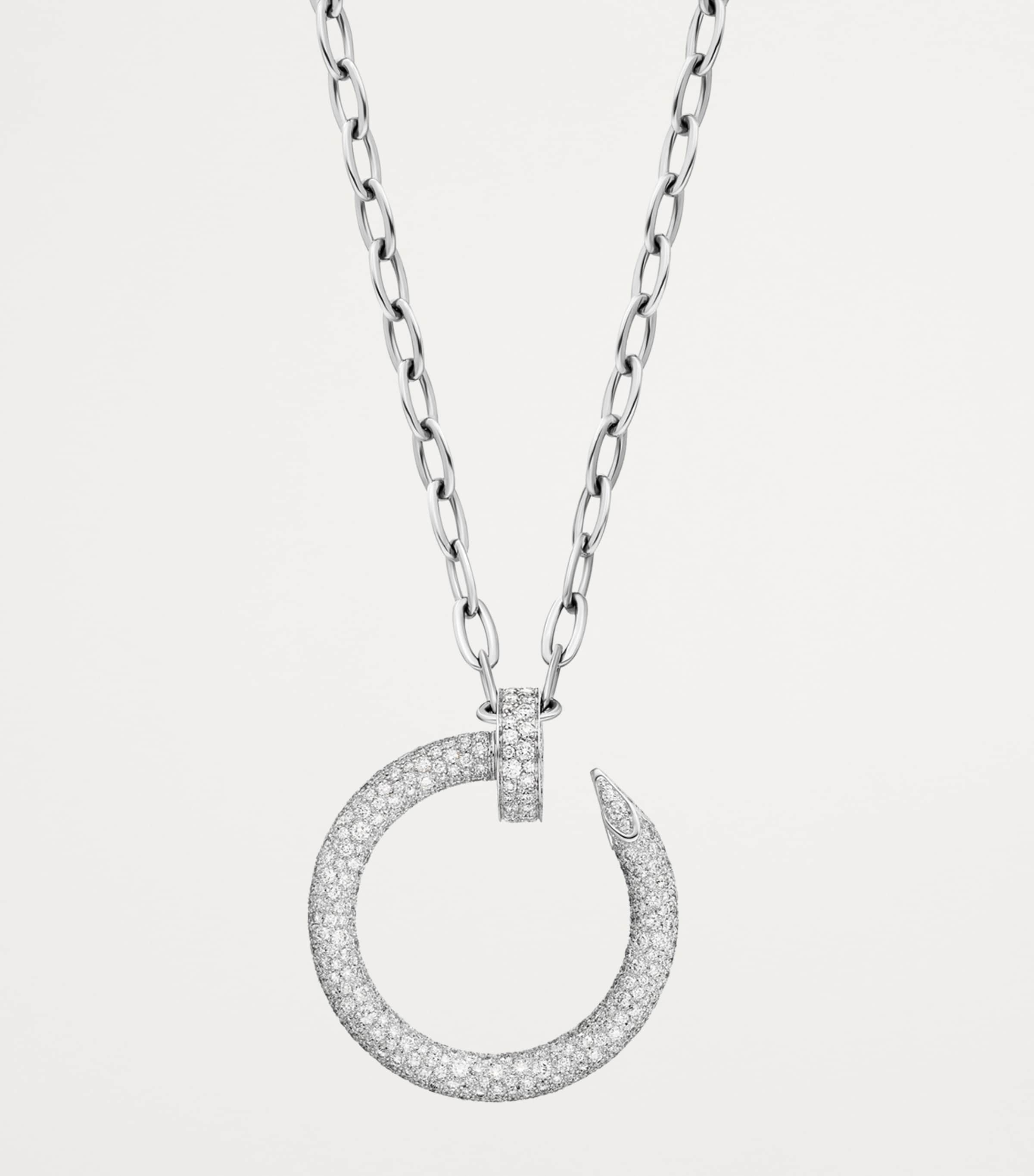 White Gold and Diamond Juste un Clou Necklace