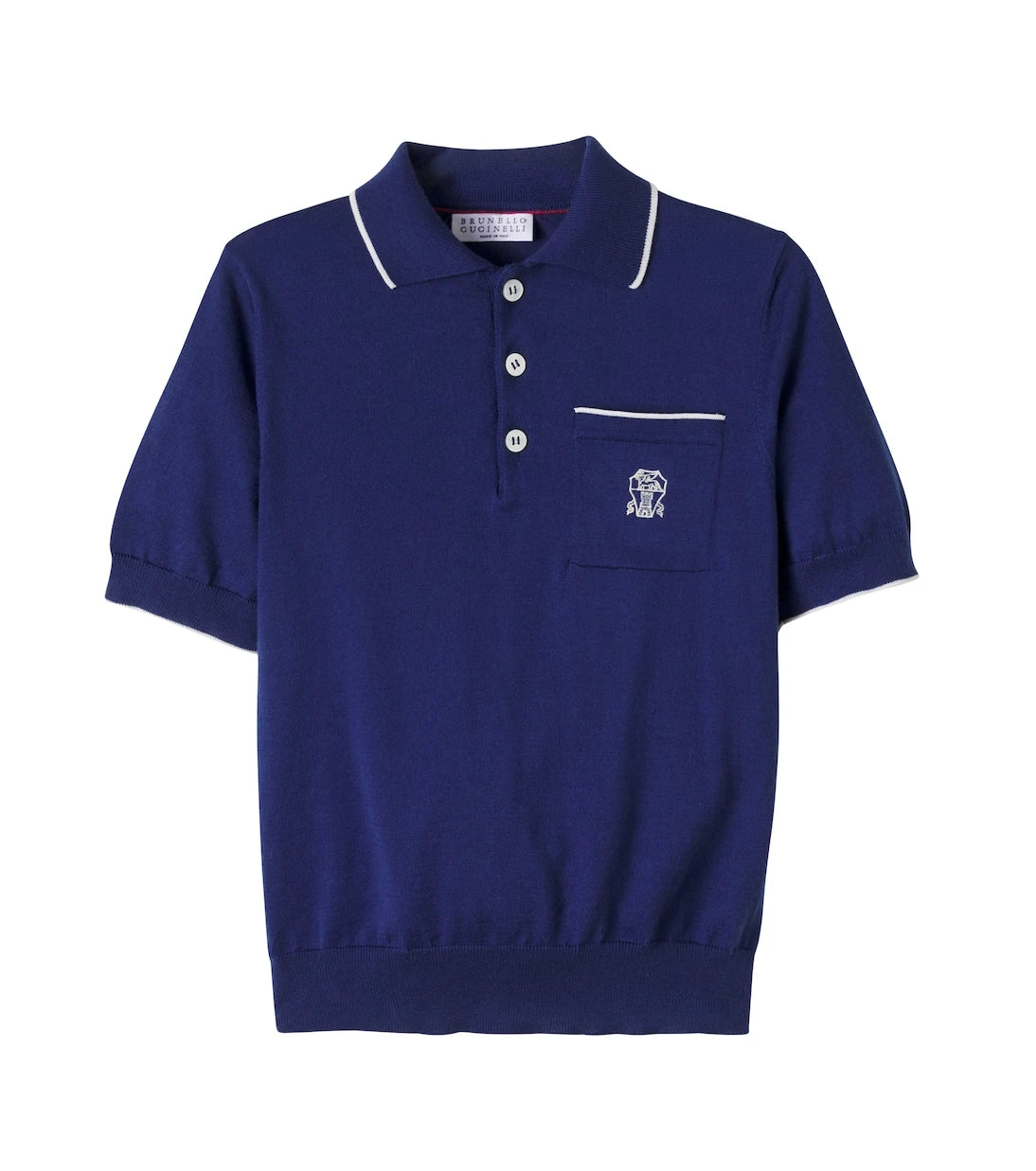 Brunello Cucinelli Kids - Wool polo shirt