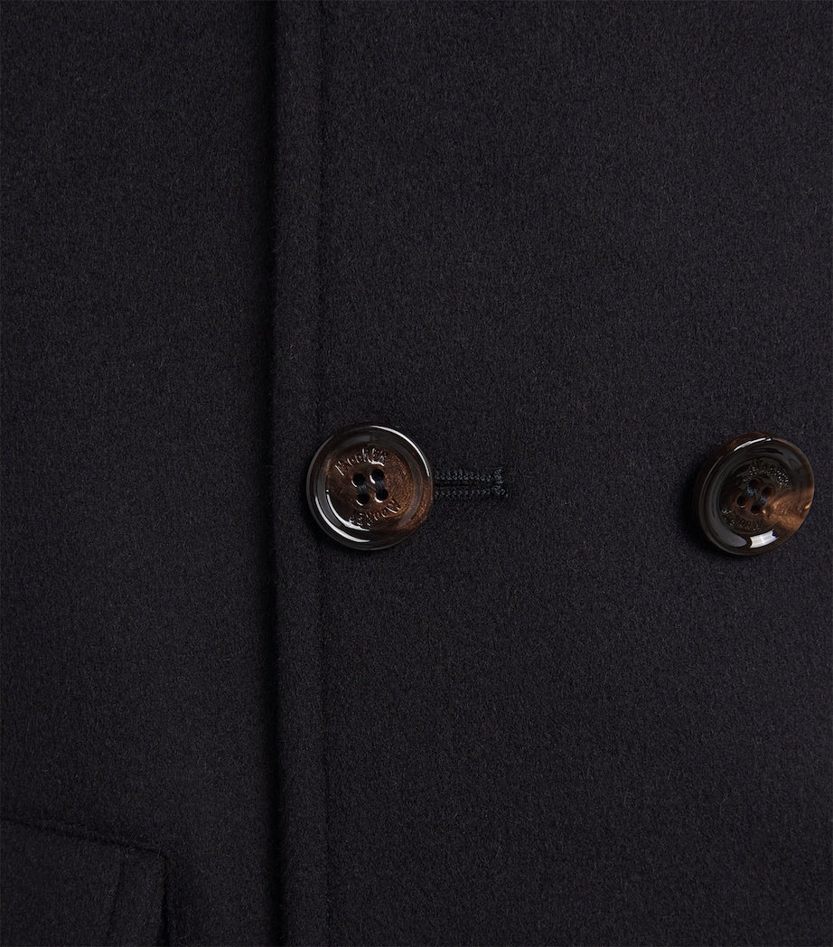 Navy Double-Breasted Pea Coat