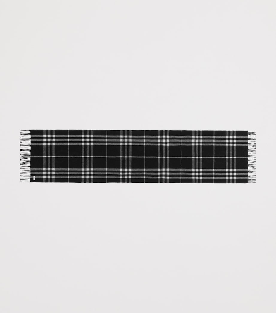 Black Cashmere Reversible Stormy Knight Scarf