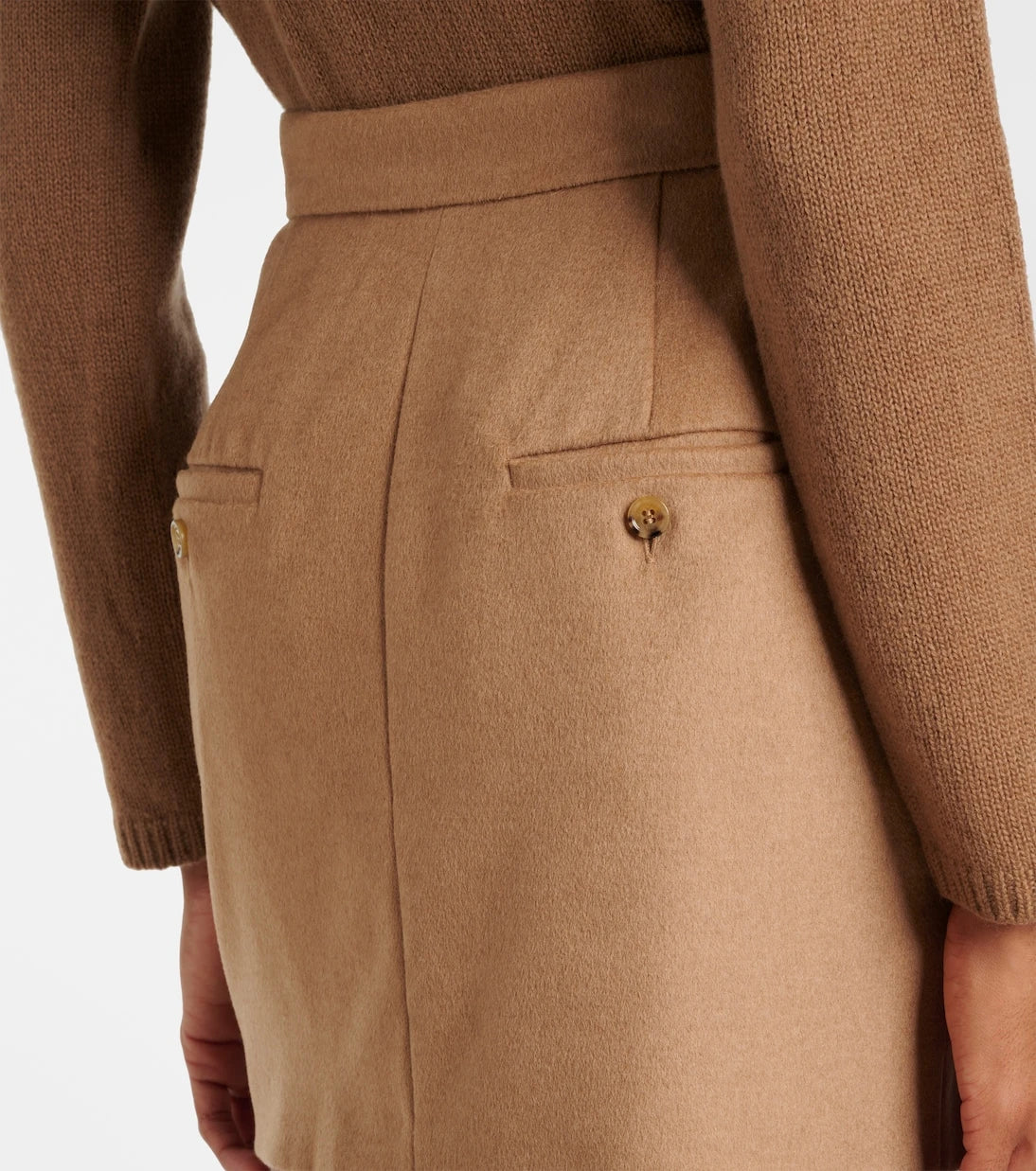 Max Mara - Ancella camel hair miniskirt