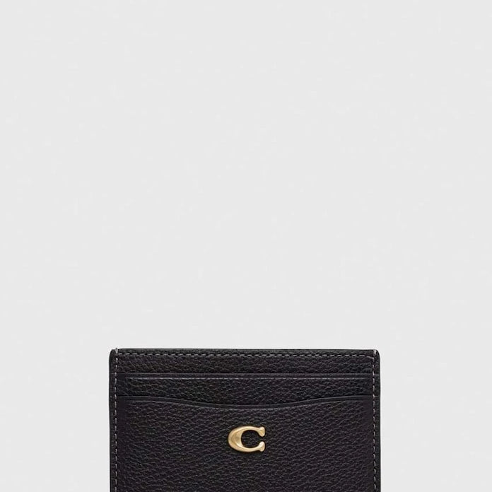 Кожен калъф за карти Coach Essential Card Case