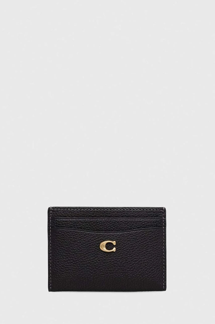 Кожен калъф за карти Coach Essential Card Case