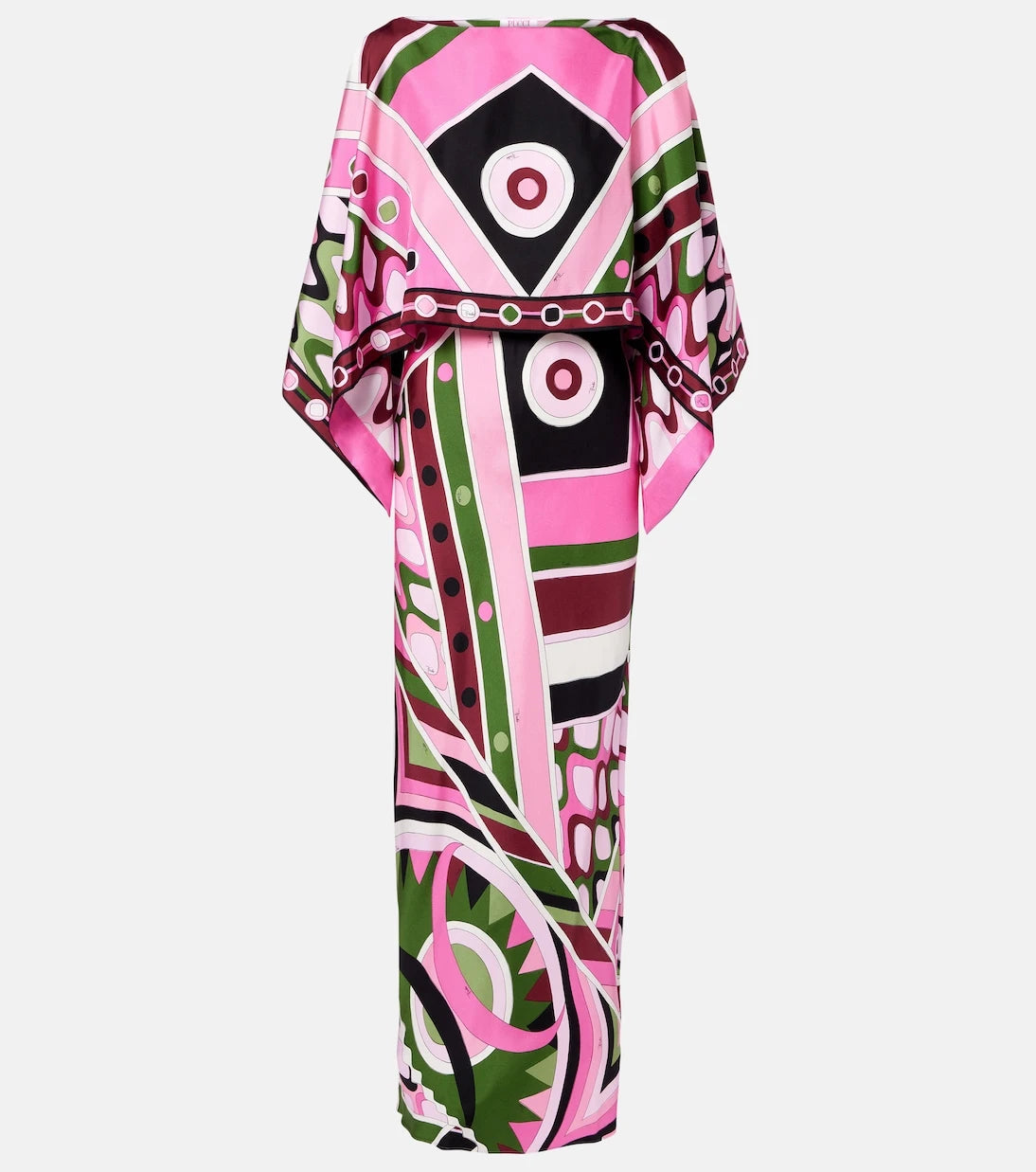 Pucci - Vivara layered silk satin maxi dress