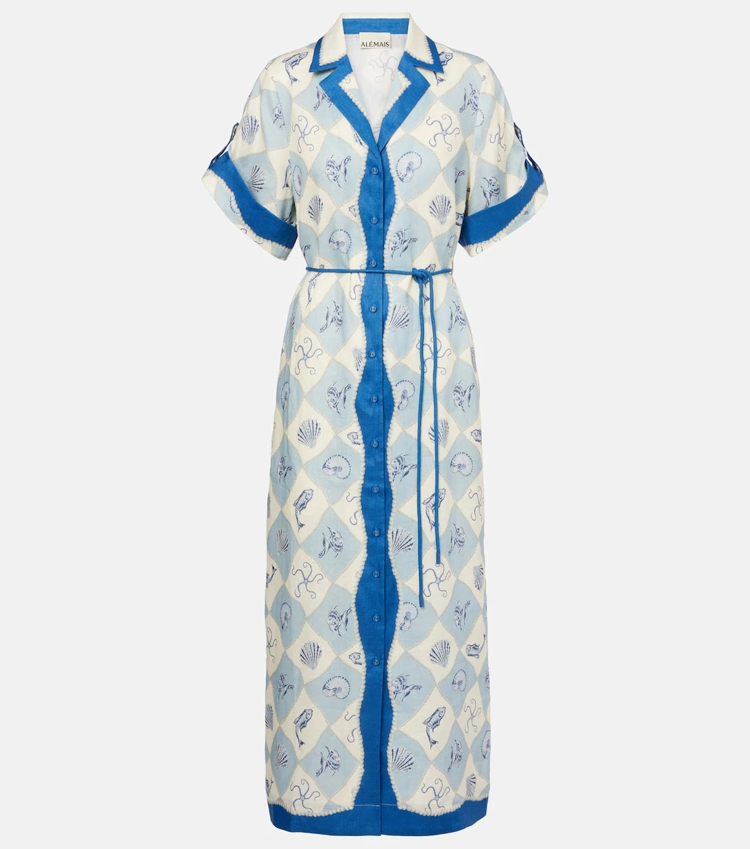 Alémais - Pia printed linen shirt dress
