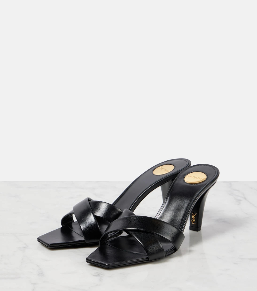 Saint Laurent - Jill 75 leather mules