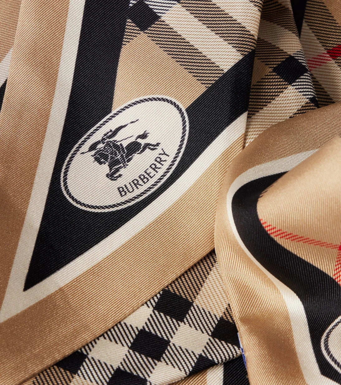 Burberry - Burberry Check silk scarf