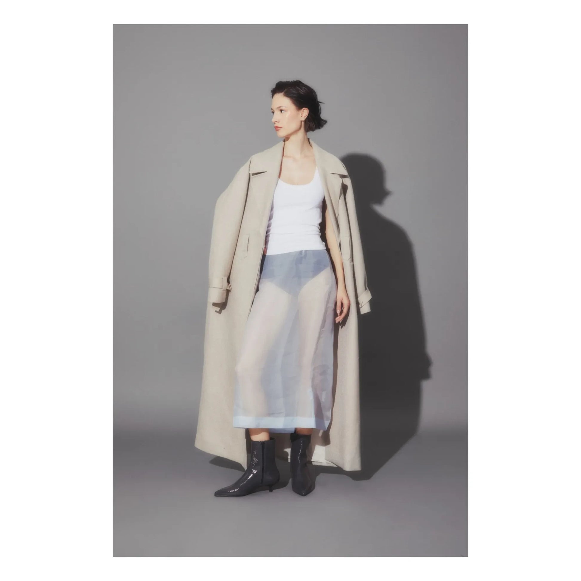 Augusta - Paula Patent Boots | Grey