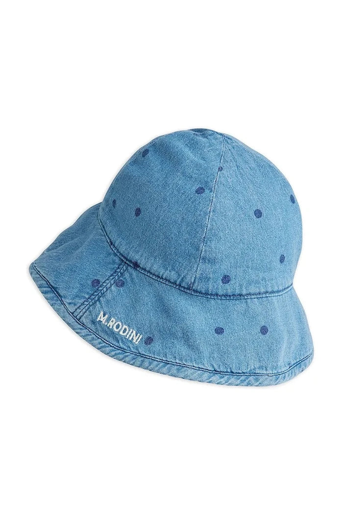Mini Rodini denim dots çocuk denim şapka