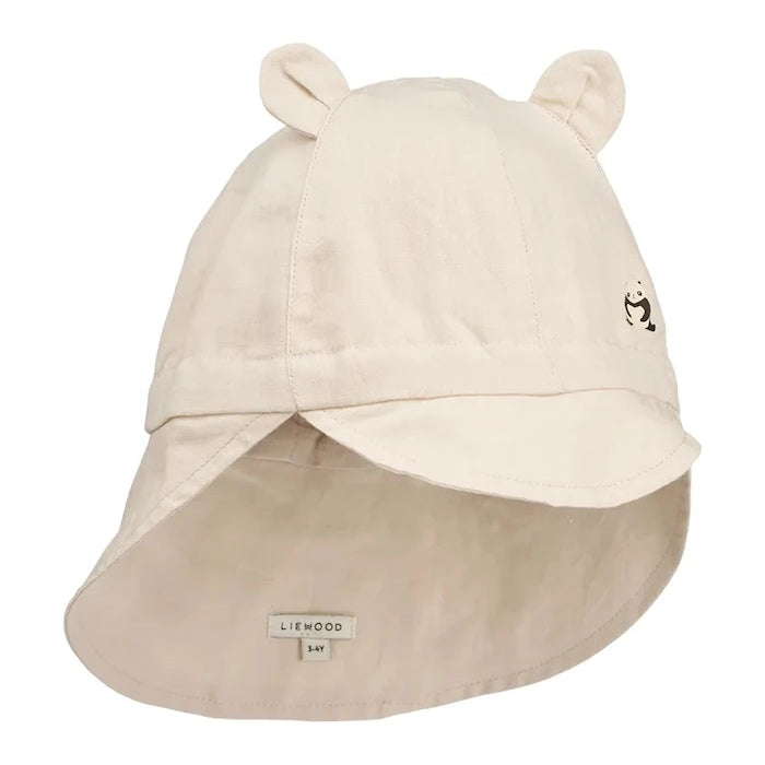 Kulaçlı Çocuk Pamuk Şapka Liewood Gorm Linen Sun Hat With Ears
