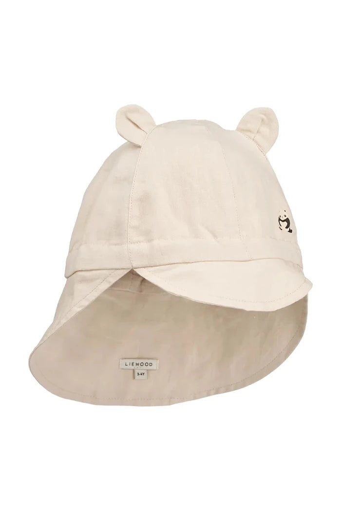 Kulaçlı Çocuk Pamuk Şapka Liewood Gorm Linen Sun Hat With Ears