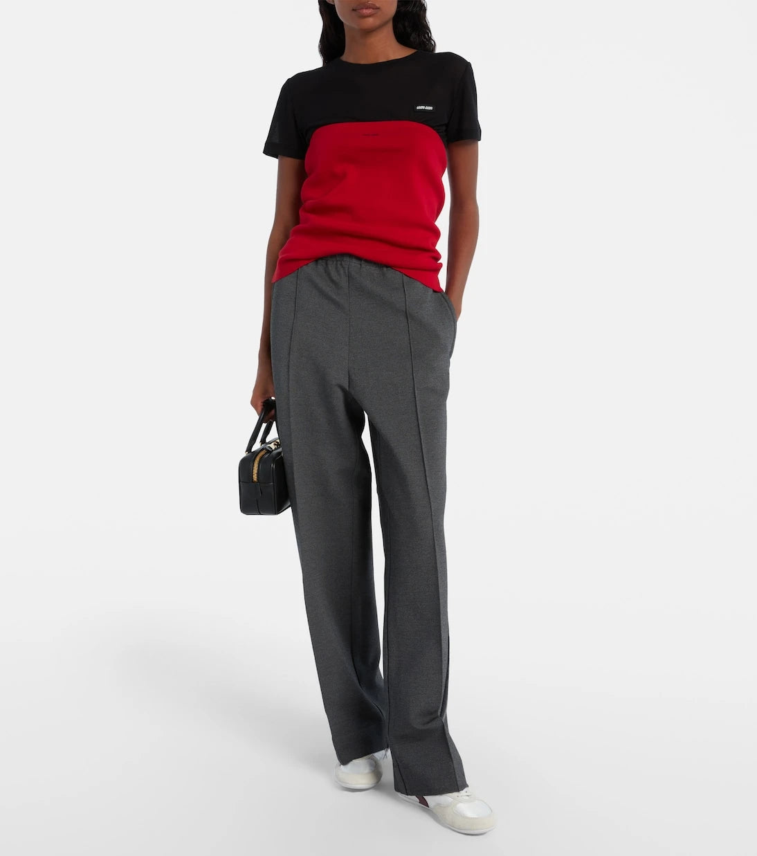 Miu Miu - Gymnasium suede-trimmed sneakers