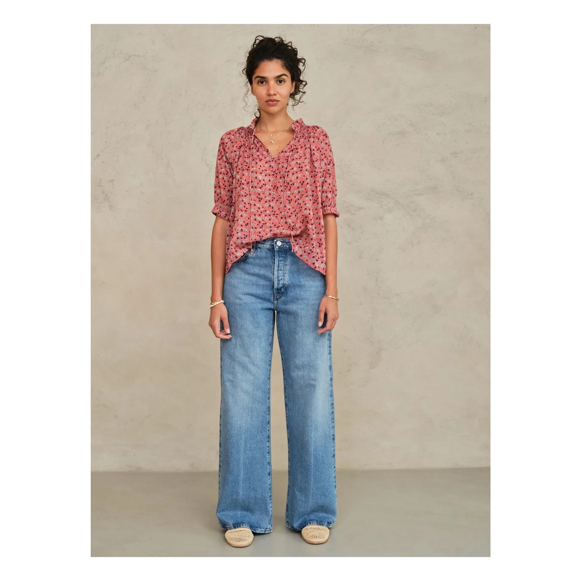 M.A.B.E. - Darla Cotton blouse | Pink