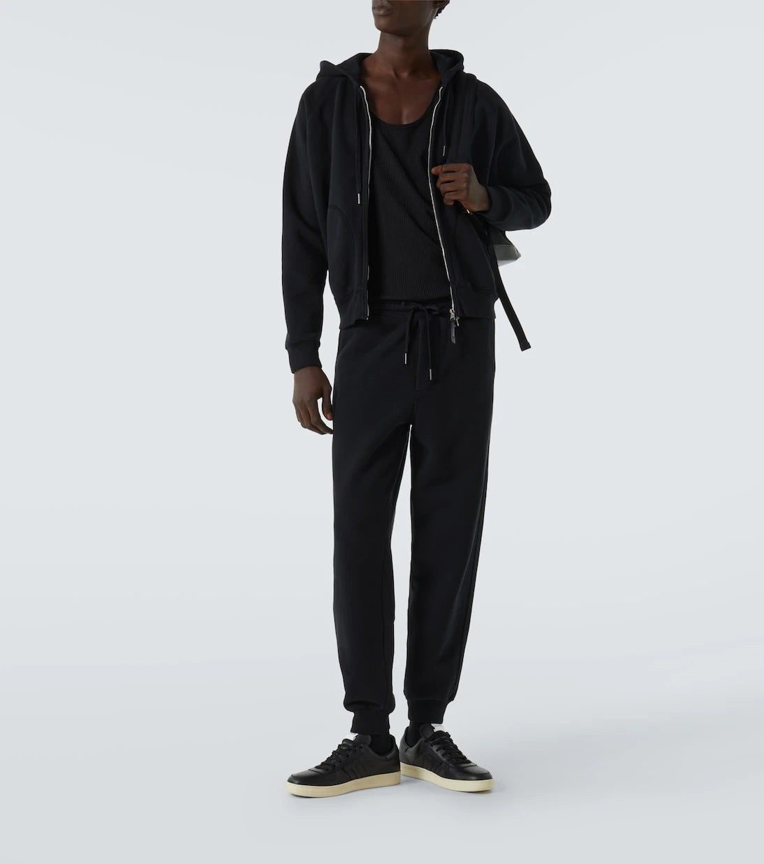 Tom Ford - Cotton jersey zip-up hoodie