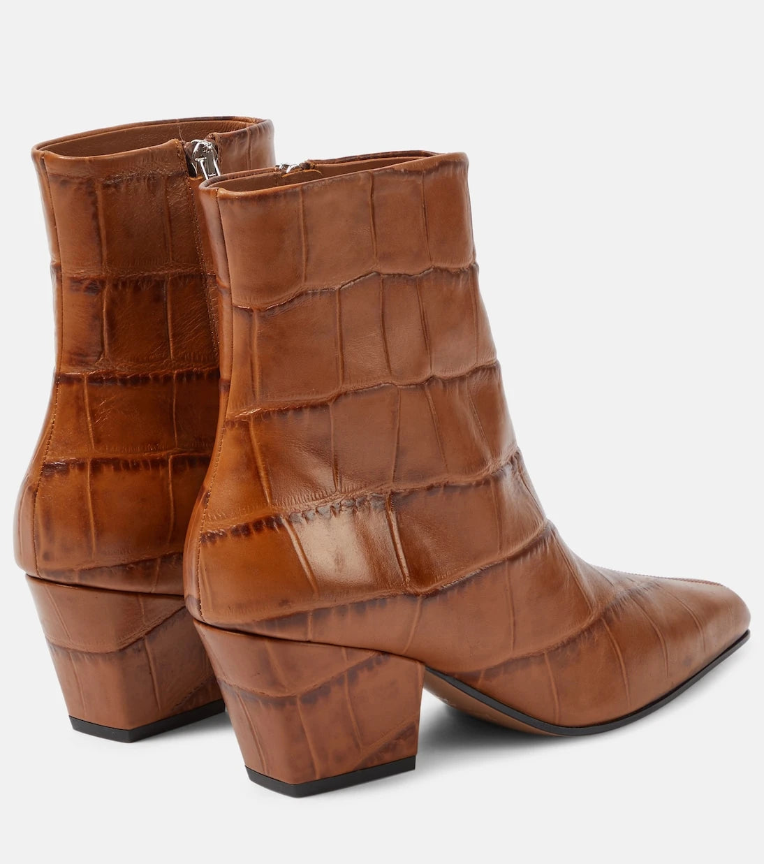 Paris Texas - Jane croc-effect leather knee-high boots