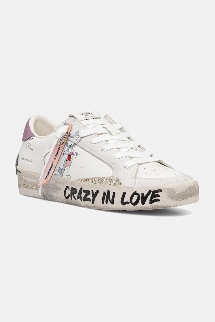 Crime London SK8 DELUXE kadın deri spor ayakkabı