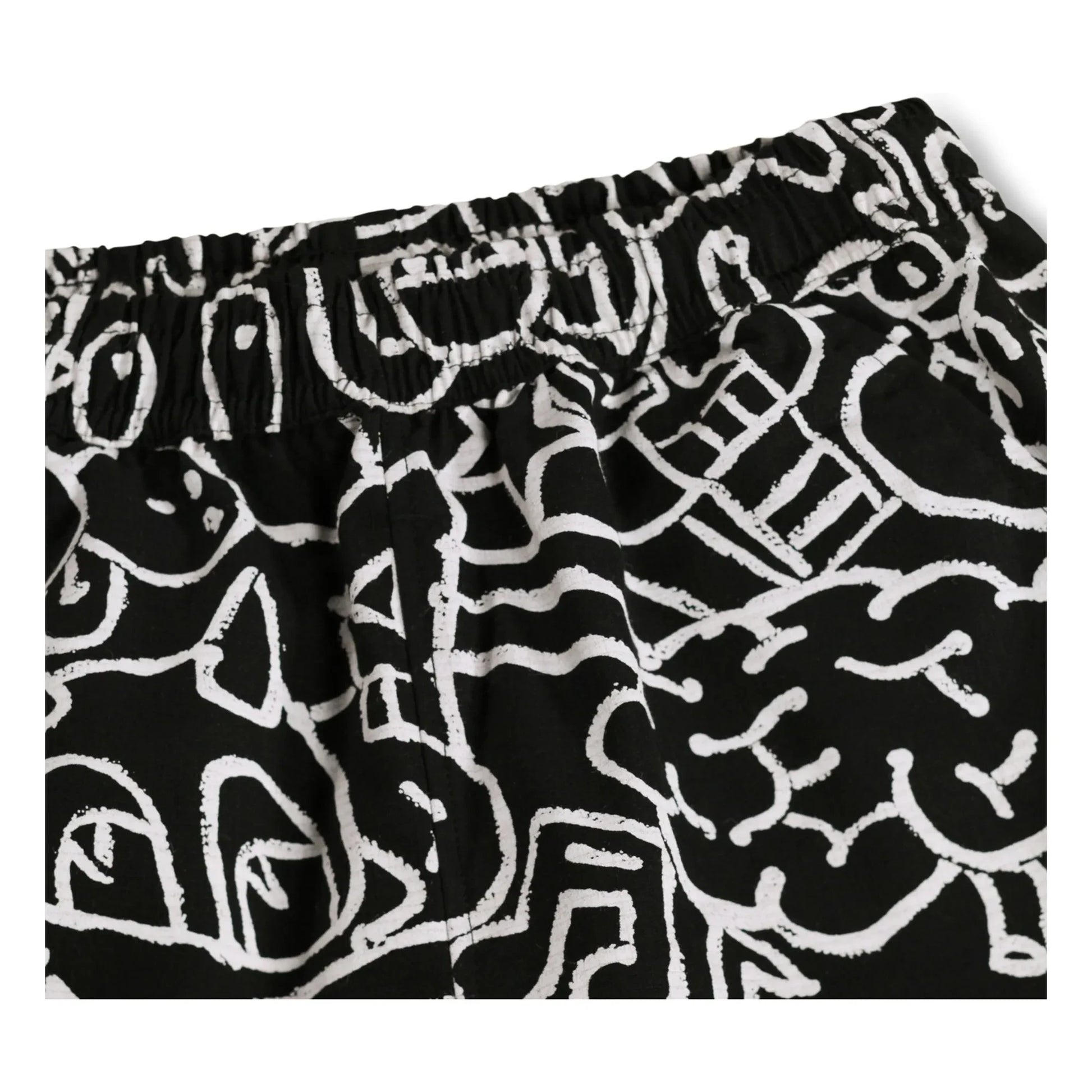 Molo - Avart Doodles Organic Cotton Shorts | Black