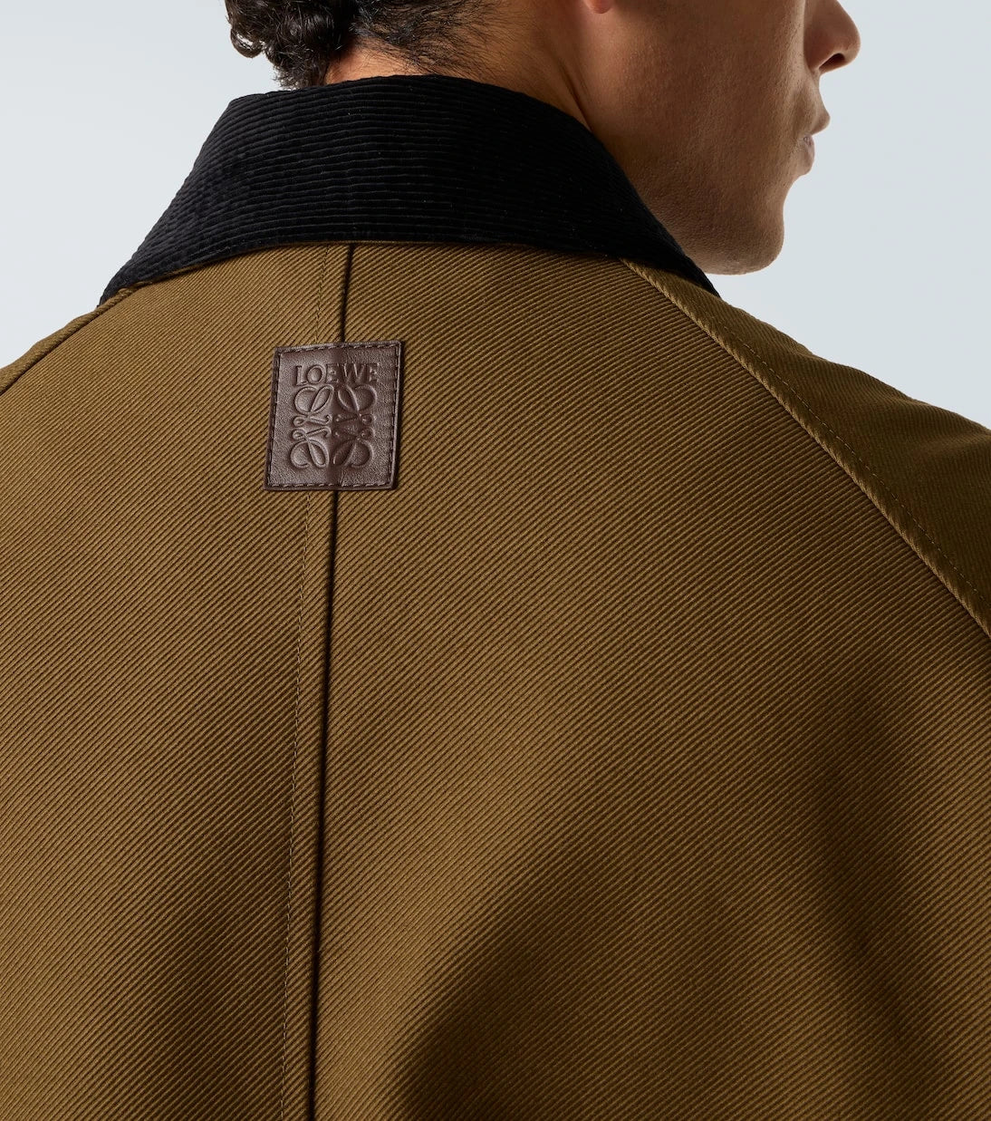 Loewe - Corduroy-trimmed cotton drill coat