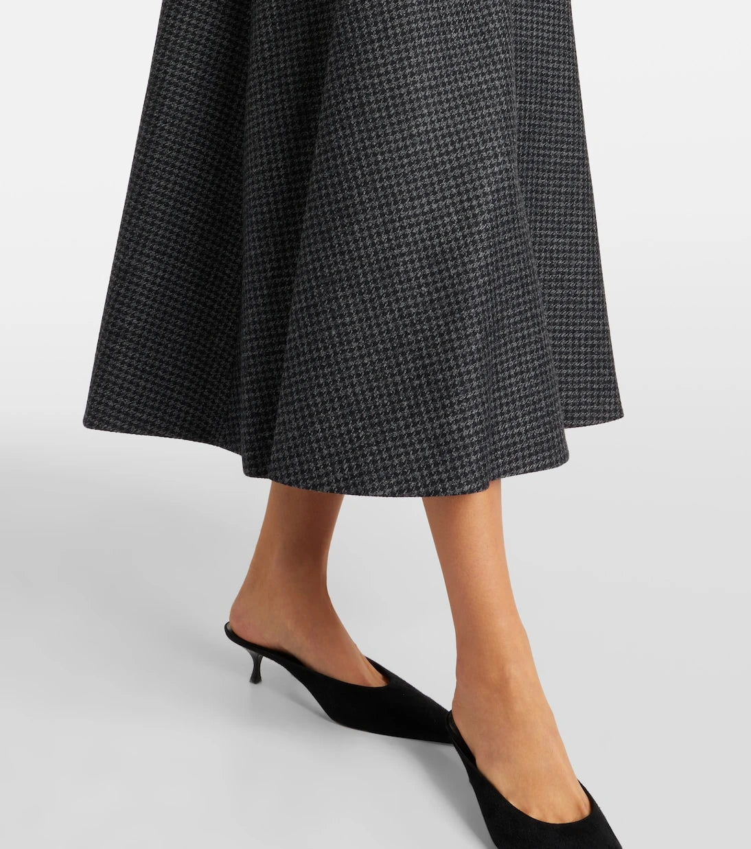 Emilia Wickstead - Jody houndstooth wool-blend midi dress