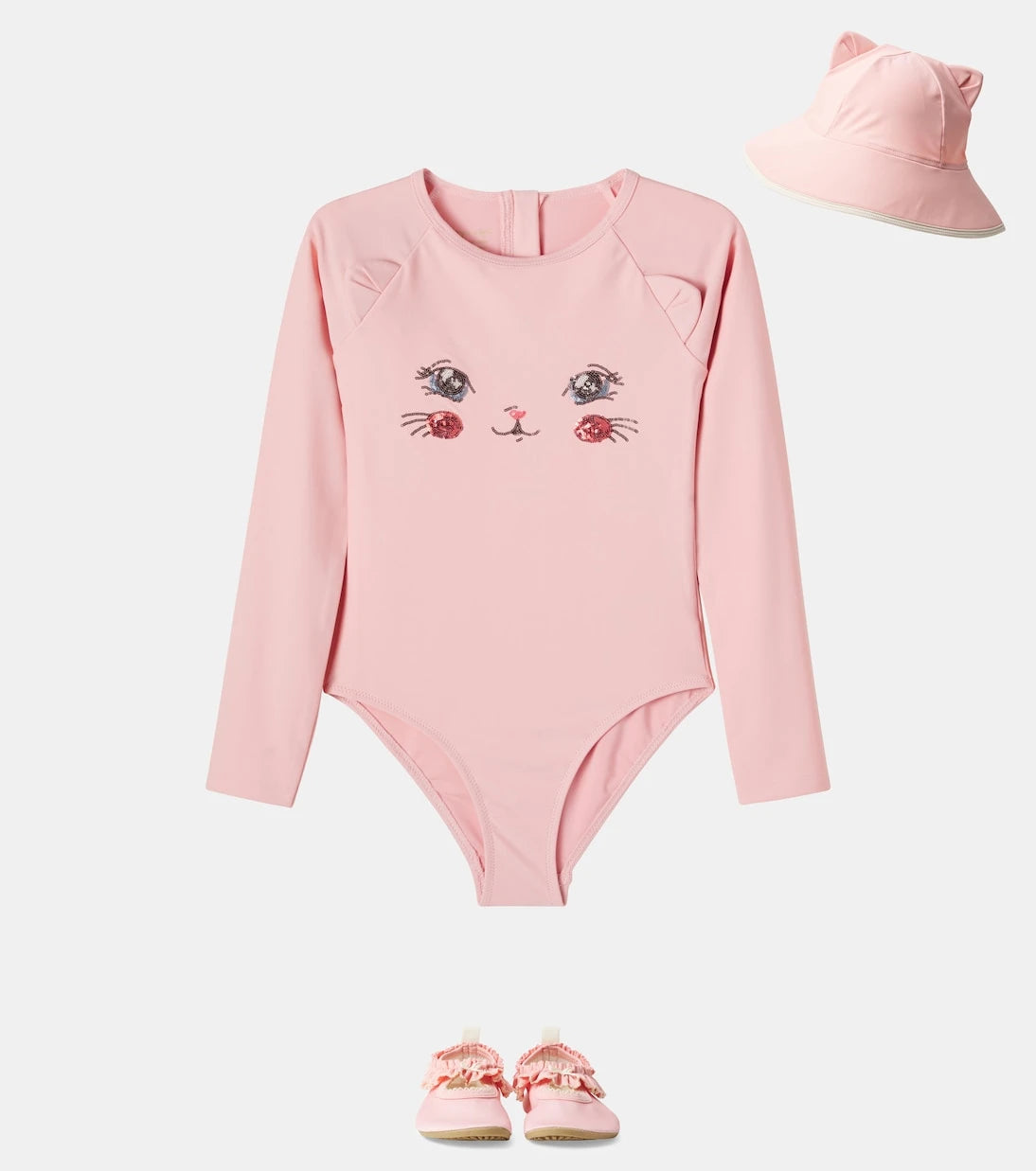 Konges Sløjd - Kitty sequined rashguard swimsuit