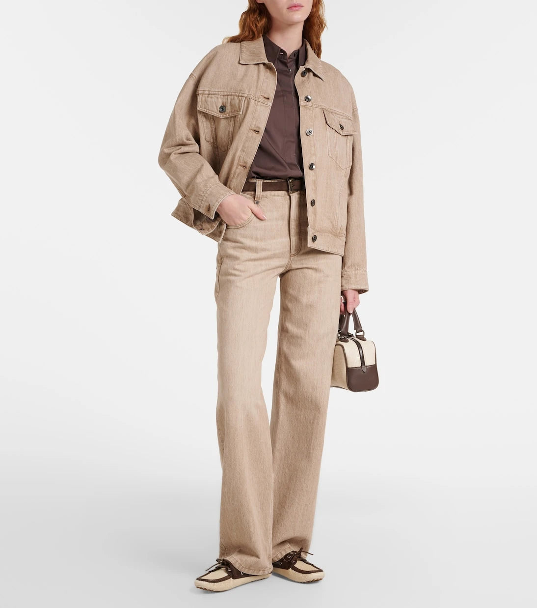 Brunello Cucinelli - Monili canvas mules